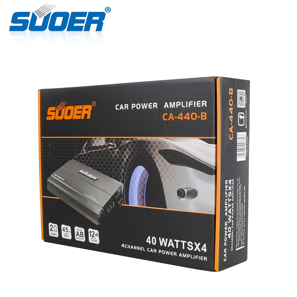 Suoer CA-440-B hot 4 ch 12 V digital amp car power amplifiers four channel audio car amplifier 4-channel