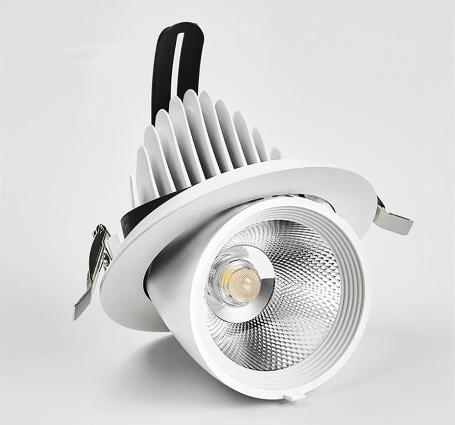 Minimalist LED Elephant Trunk Lamp Stretchable Embedded Light Rotate Retractable Home Office 10W Power IP44 Rating Square
