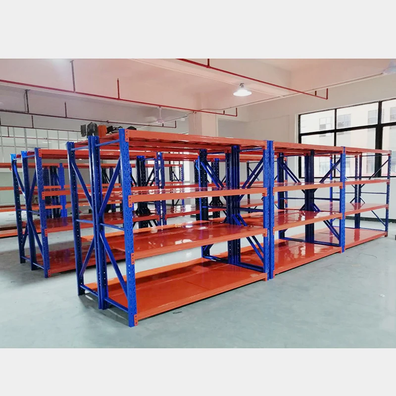 100 500Kg Warehouse Shelf Racks 4 Tiers Customized Heavy Duty Metal Industrial Racking Metal Multi Use Storage Rack System