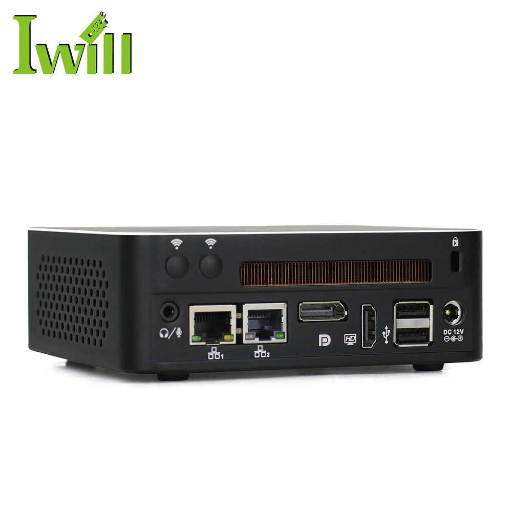  Дешевый микрокомпьютер i5 8250U CPU dual lan nano pc itx материнская плата HTPC домашний кинотеатр для