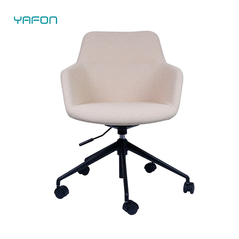 New Design Mold Foam Custom Fabric Office Swivel Lifting Chair With Castors