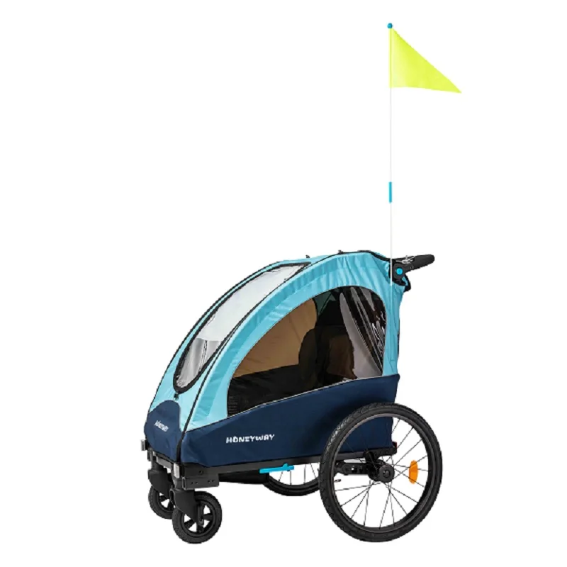 New Design Aluminium child bicycle trailer, Folding Bike Stroller with high quality EN passed