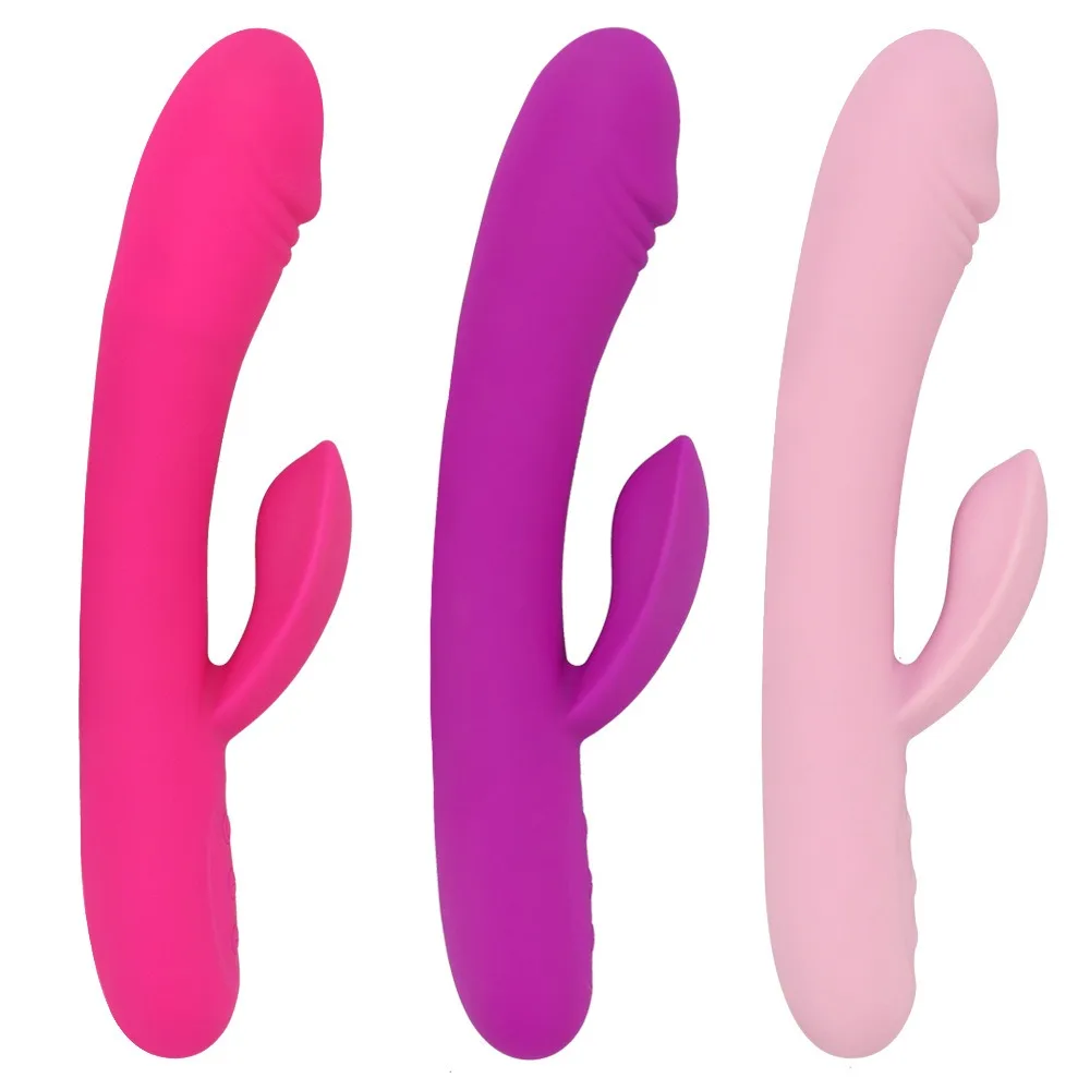 10 Speeds Pink Vibrating Female Masturbation Vibrators Tool Electric Realistic Rabbit Vibrator Sex Toy For Women