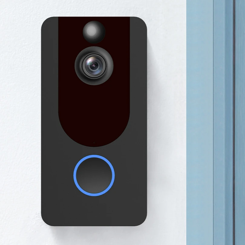 HD 1080P Wifi Video Doorbell V7 Motion Detection Wifi Wireless Doorbell Weather Resistant Dingdong Ring Door Bell Camera