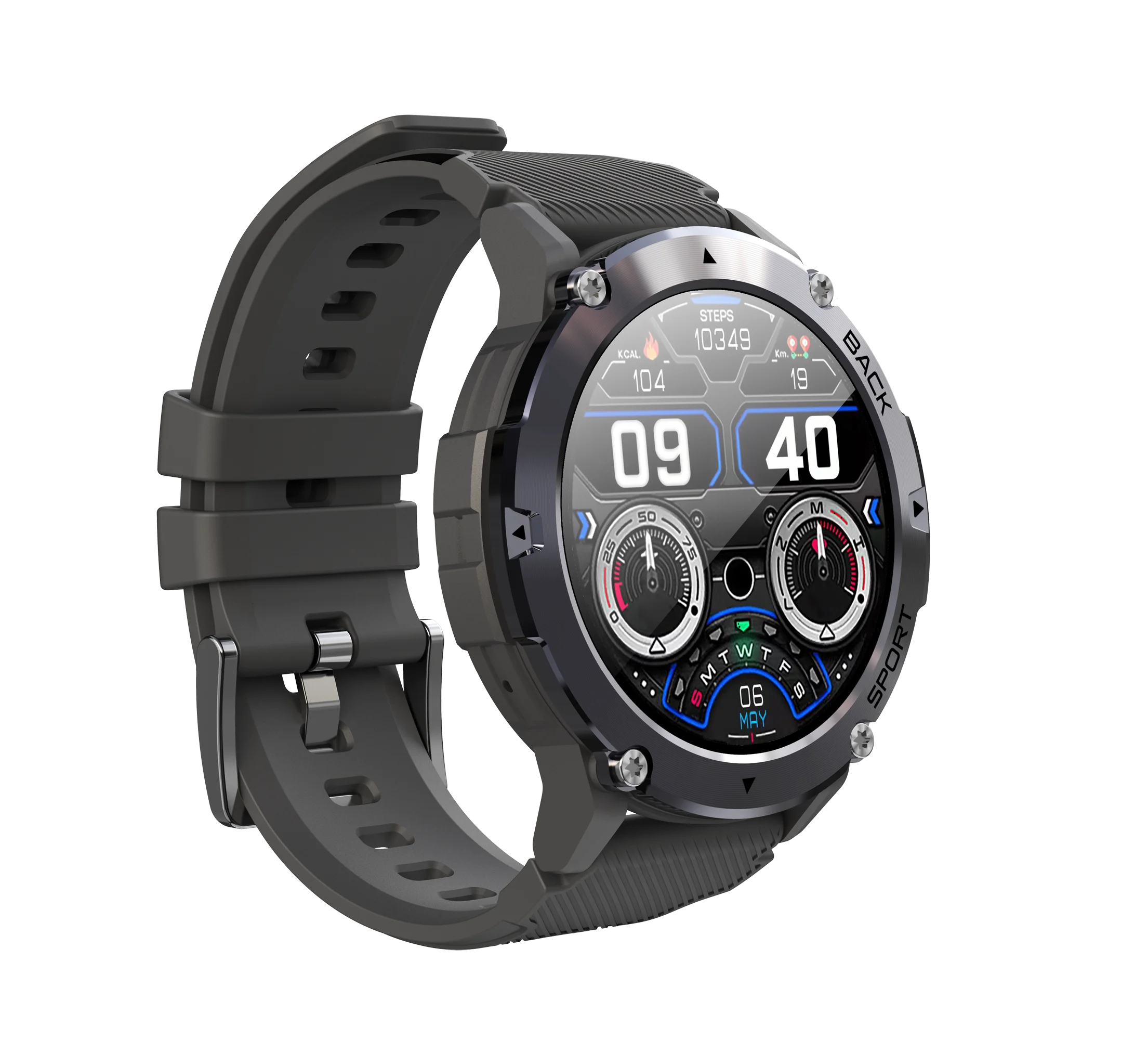 C21 Smart Watch Outdoor Sport BT Calling Heard Rate monitor message remind 1.32 inch 360*360 Round Reloj Smartwatch for Men