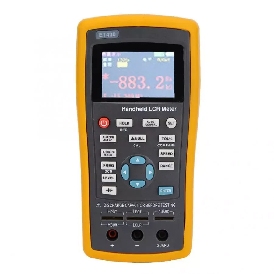 
Handheld LCR Meter ET430 100KHz LCR Digital Bridge Meter Capacitance Inductance Resistance Meter  (1600151754564)
