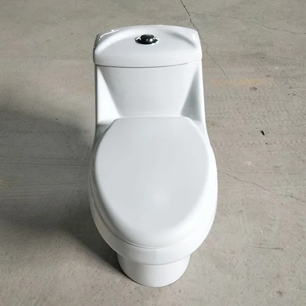 Недорогой Цельный унитаз Белый напольный с двойным стеклом Inodoro De Una Pieza