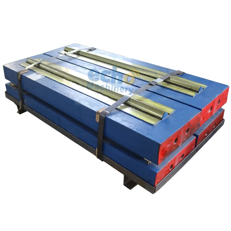 martensitic steel with ceramic NP1007 blow bar for crushing concrete rebar