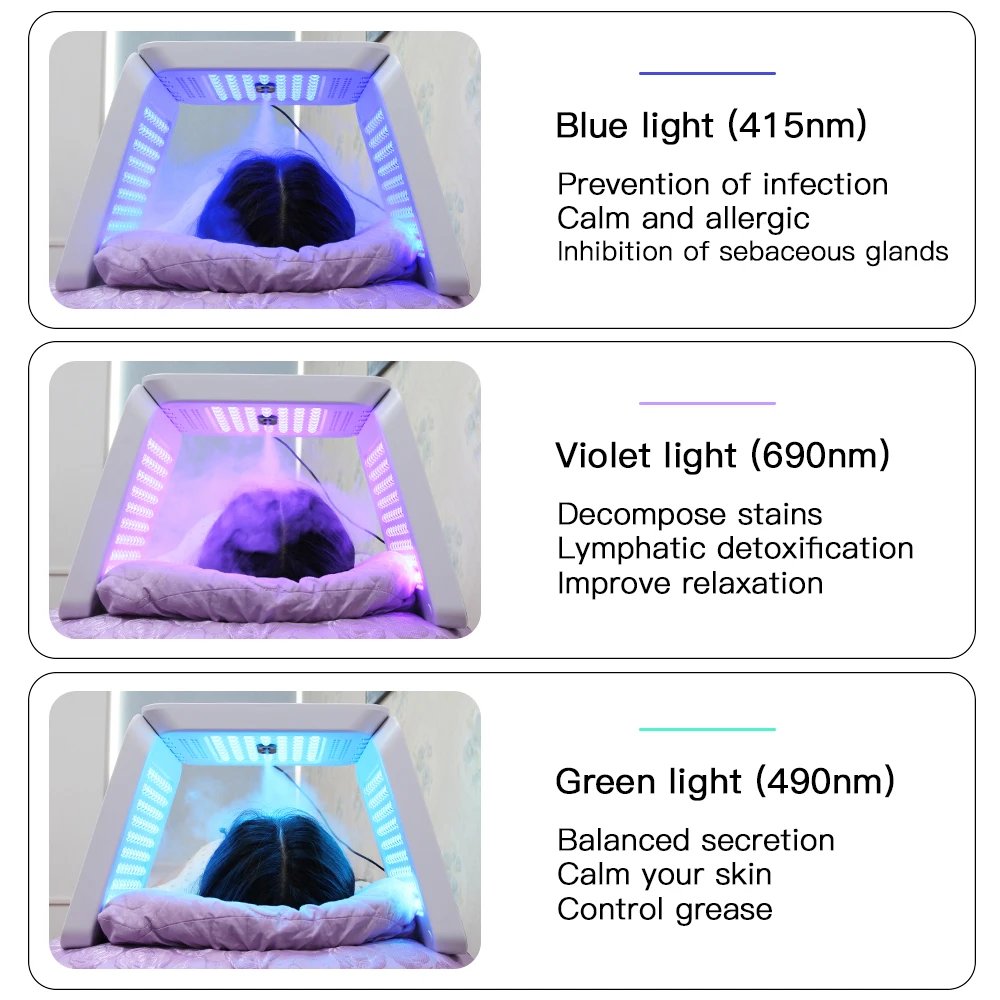 7 color beauty spa acne remover anti-wrinkle led light device skin rejuvenation photon pdt led light therapy machine led mask