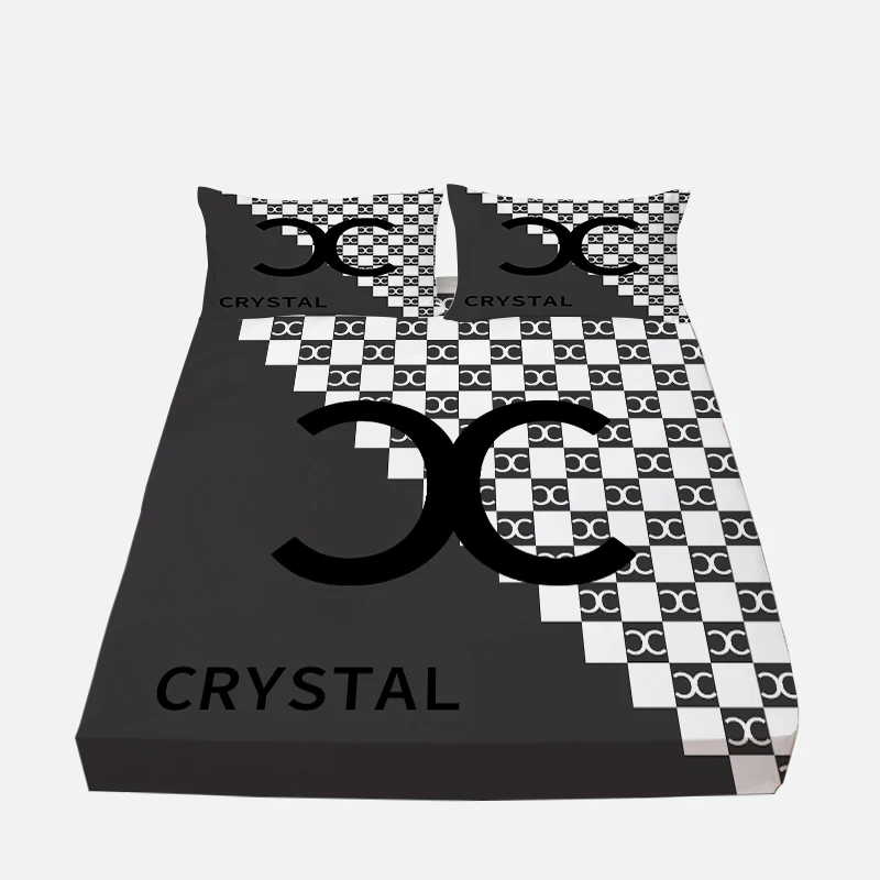 Wholesale Luxury Fitted 3D Print King Size Bed Cover Bedsheet Home Clothes Sheet Sets Dropship