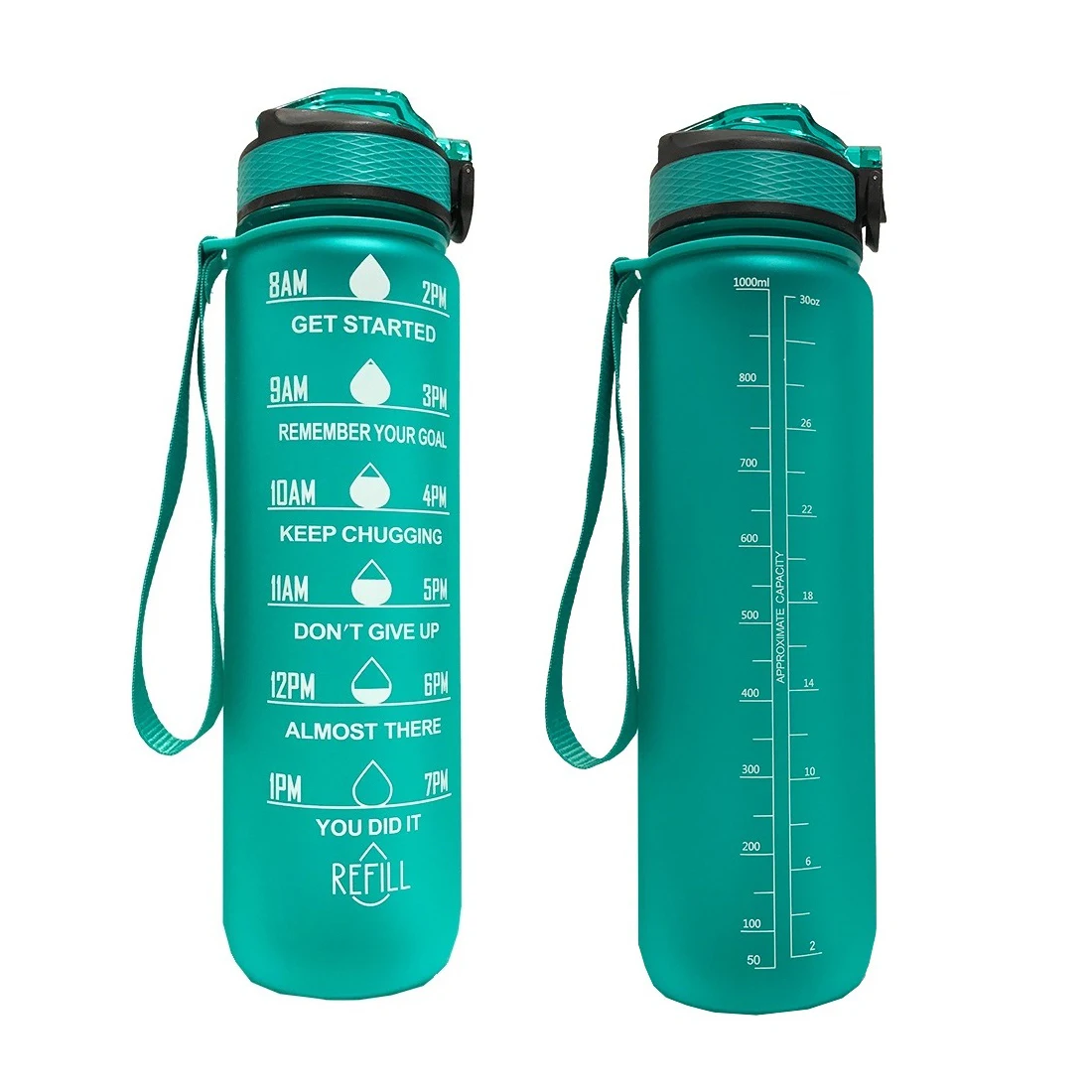 2021 ready to ship 1L new arrival eco friendly sports hiking camping portable big capacity custom fitness water bottle