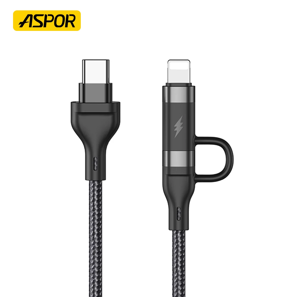 ASPOR A116 4 In 1 Wired Wholesale New USB Fast Charger Data Cable Magnetic Cables For Smart Phones
