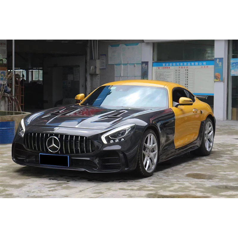 Runde For Mercedes-Benz AMG GT Upgrade GTR Style Body Kit Front Bumper Grille Rear Bumper Side Skirts Spoiler Fender Hood