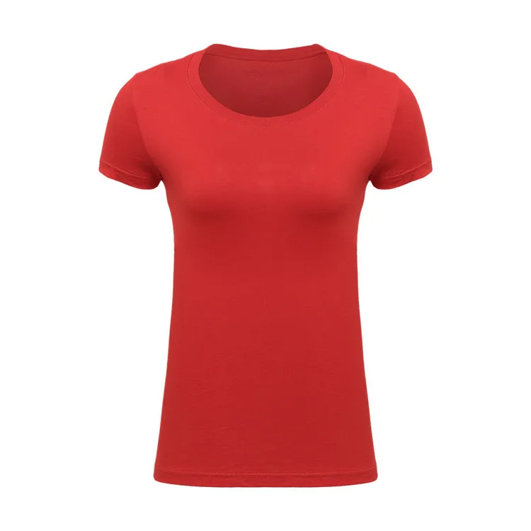 Женские круглый вырез горловины с оборками из чесаного хлопка сплошного цвета с коротким рукавом OEM Пустой выполненный по индивидуальному заказу с вышивкой повседневные футболки