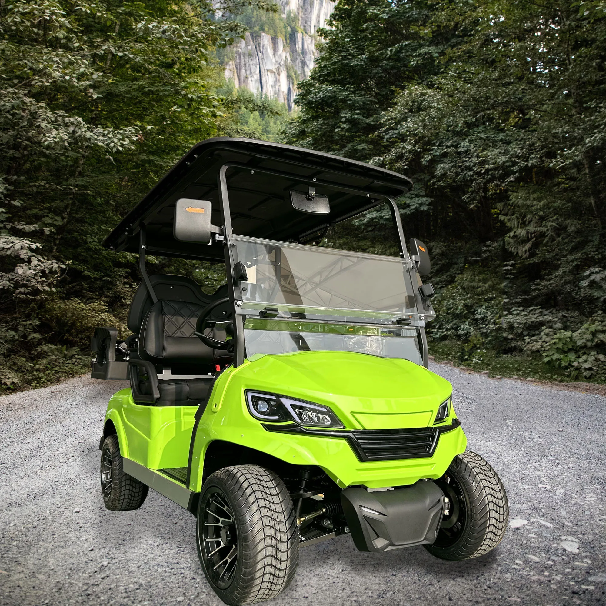 Cheap Wholesale 48/72volt Street Legal Lithium Battery Electric 2+2 Seater Golf Buggy Cart