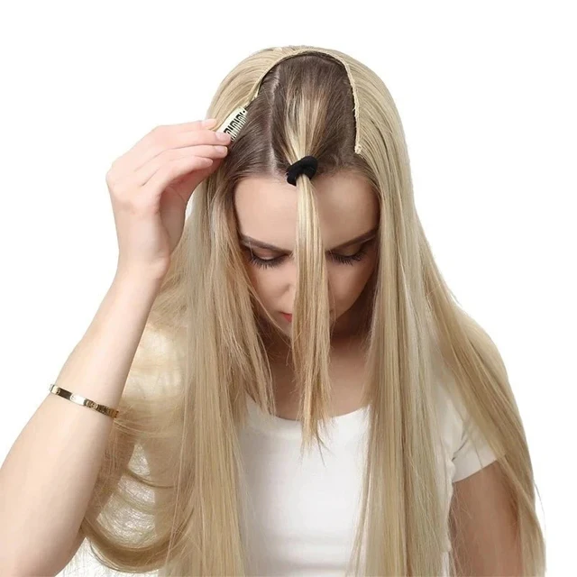 Wholesale 100% Human Hair Clip in Hair Extension Raw cambodian Double Drawn Invisible Seamless Clip Ins Extension