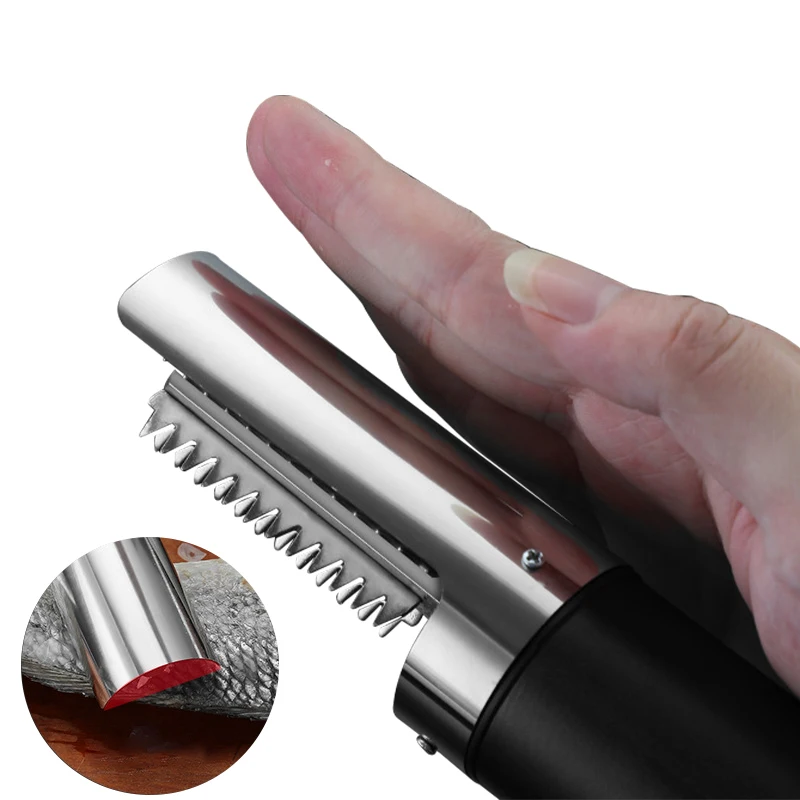 Electric Fish Scale Remover Household Handheld Fish Tool with Charging Capabilities Conveniently Removes Fish Scales