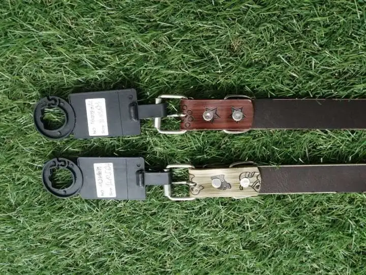 Personalized Designed Adjustable Regular Leather Dog Collar For Cats Puppy Small Medium Dogs