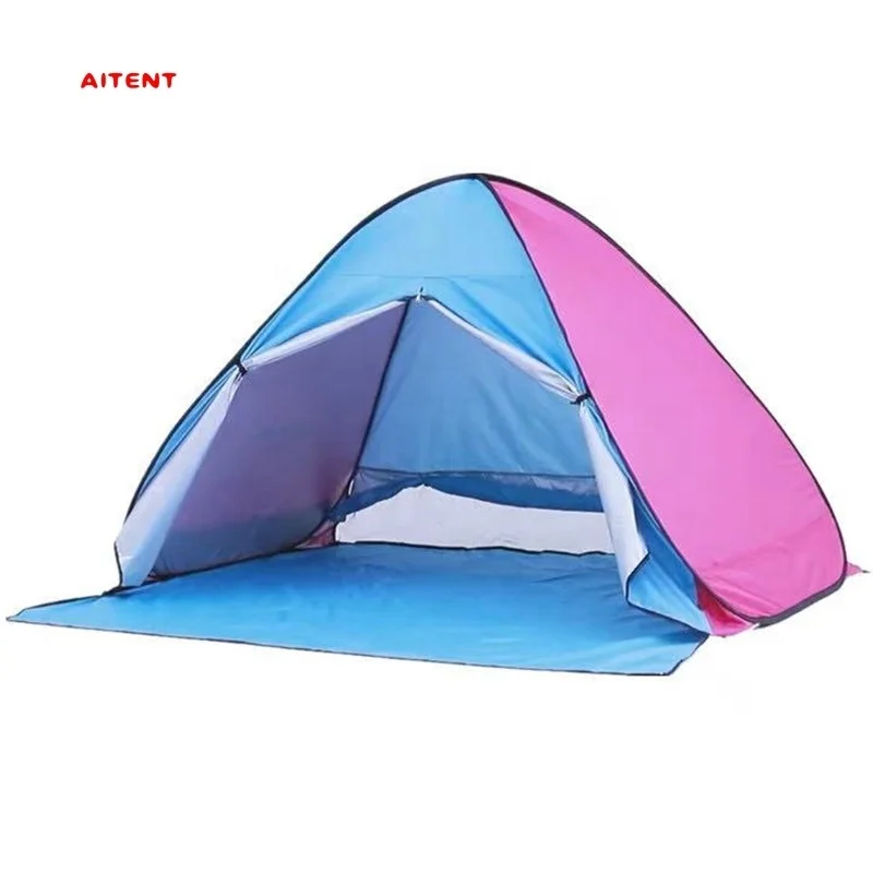 
Automatic Pop Up Sun Shelter For Two Persons Anti UV Beach Ultralight Portable Camping Fully Sun Shade Kids Play Tent 