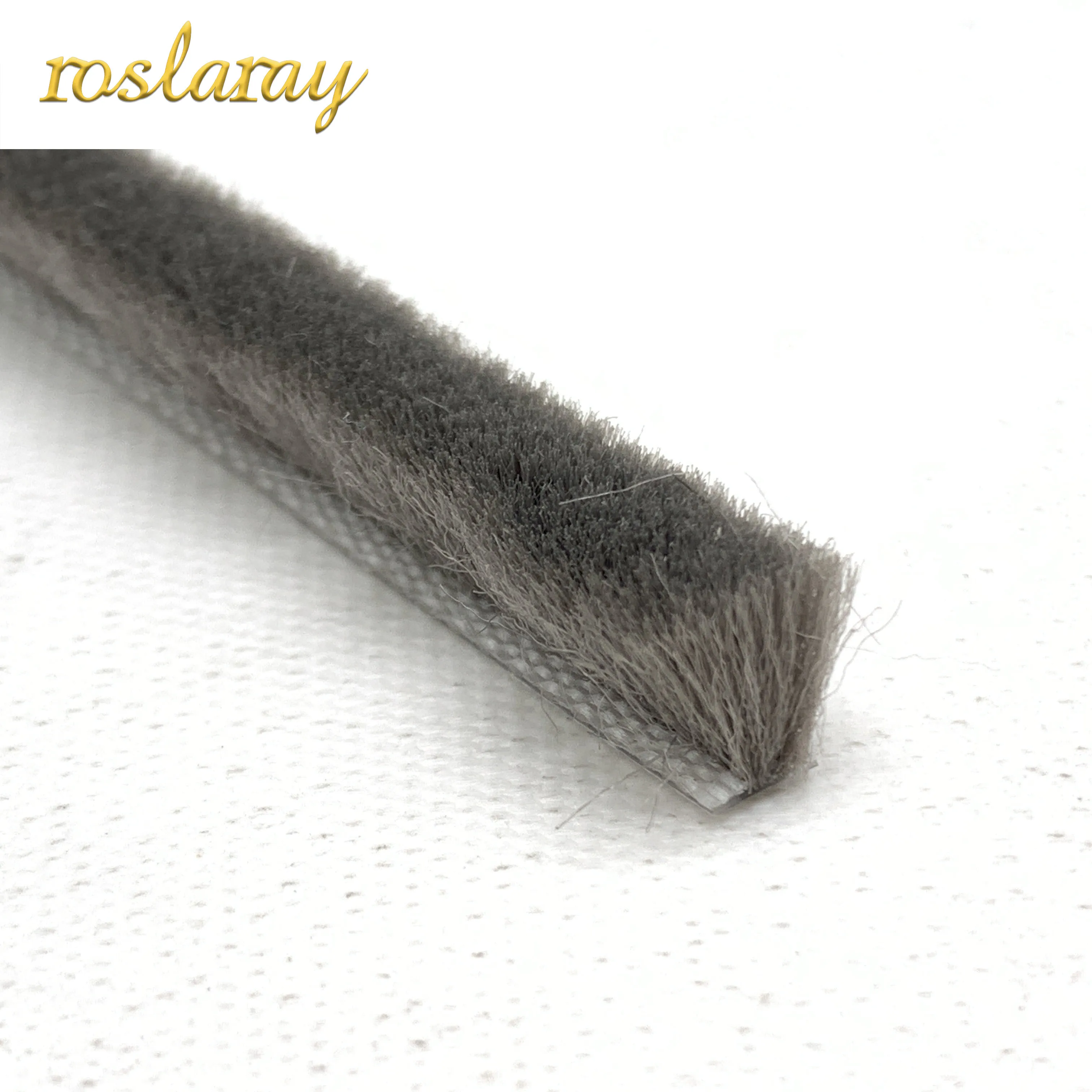 Factory Price Adhesive Weather Strip Wool Top Pile Aluminum Window Door Seal Strip