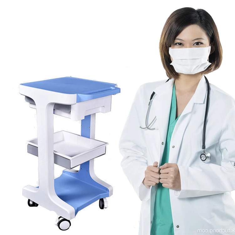 Mobile Cart Computer Pc New Trolley Design Medical Simple Metal OEM Packing Furniture Adjustable medical Trolley