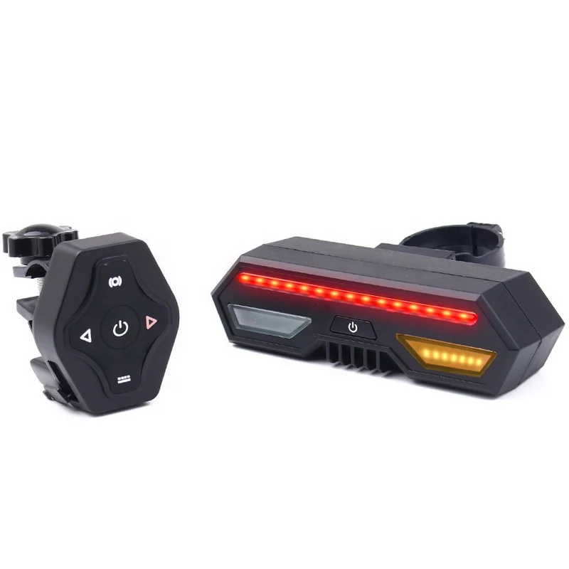 
Portable IPX4 Waterproof Wireless USB Rechargeable LED ABS Smart Bike light with Turn signal for emergency 
