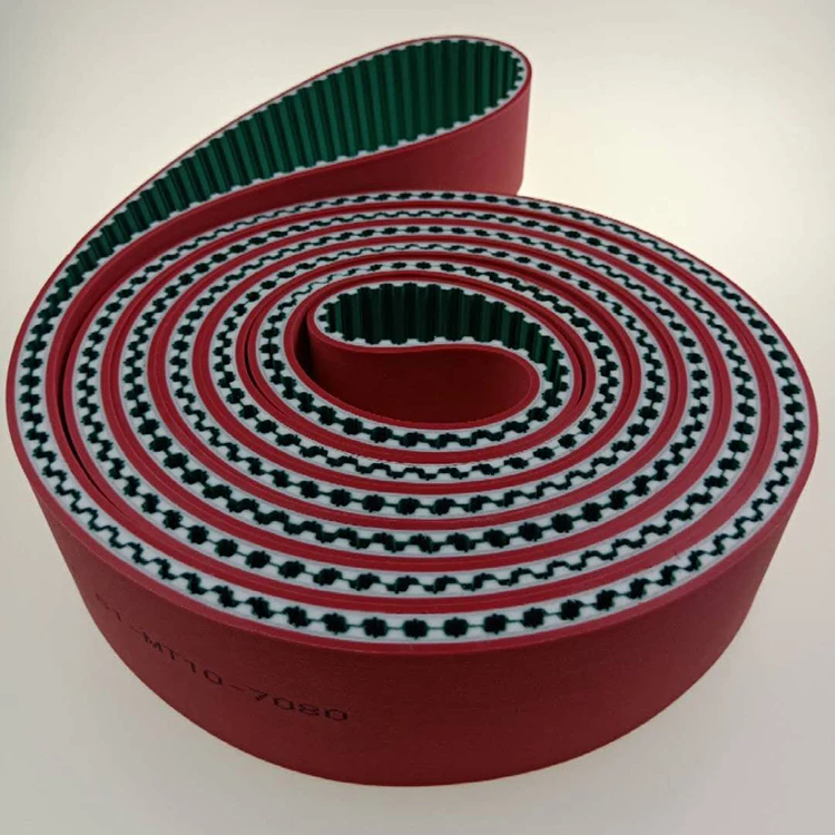 polyurethane toothed belt coated linatex T10/AT10