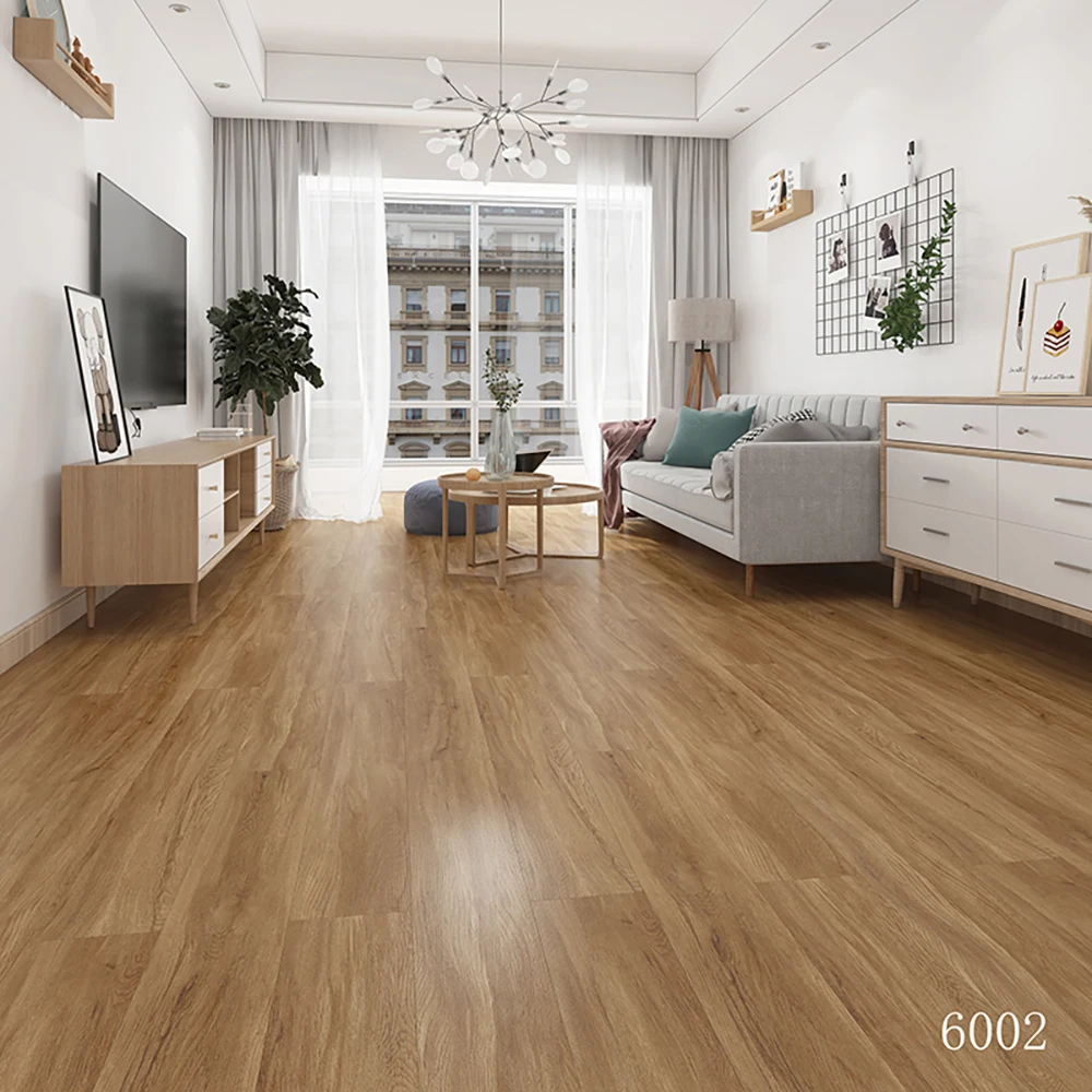 China manufacturer luxury vinyl flooring rigid core wood grain unilin click system 100% waterproof fireproof SPC flooring