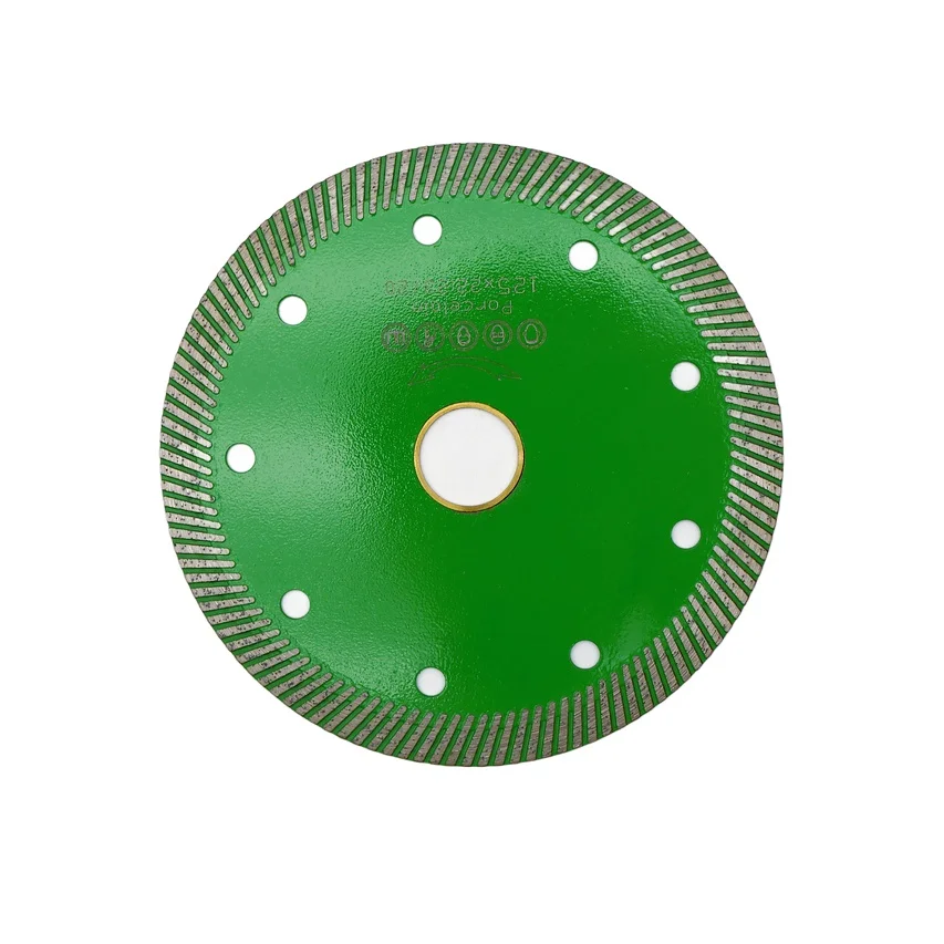 Professional ultra-thin turbo 5 inch 125mm granite diamond cutting disc hard stone sandstone brick block saw blade