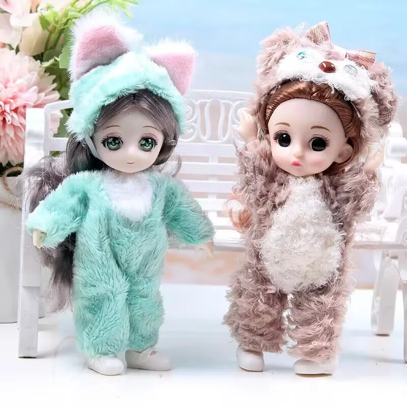 2025 Hot Selling Mini 17 Cm Cute Bjd Dolls 13 Movable Joint Fashion Dolls