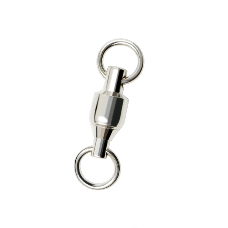 JK BBTS 304 Stainless Steel Material Swivels Solid Double Welded Rings Terminal Tackle Ball Bearing Swivel Fishing Accessories