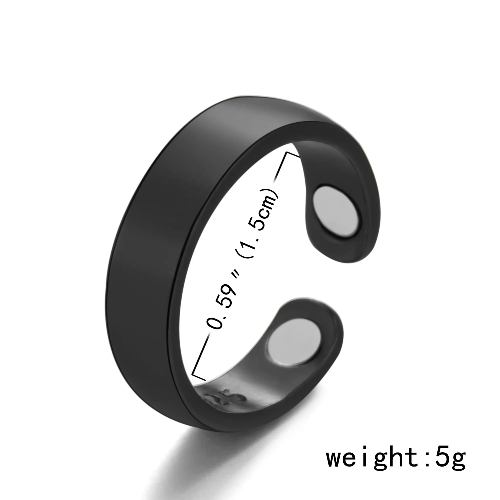 Rinhoo Hot Selling Magnetic Health Open Rings Health Care Finger Magnet Ring For Men And Women