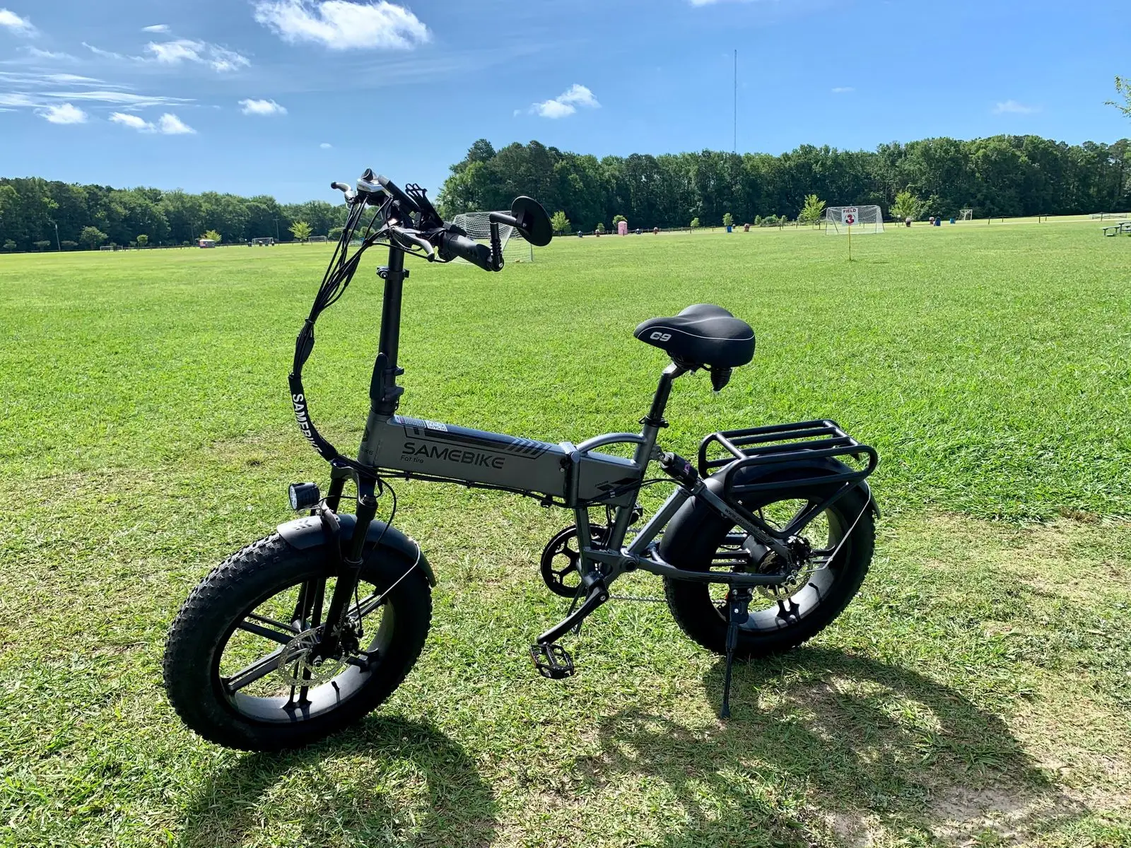 EU Poland Warehouse for delivery 500w fat tire SAMEBIKE XWLX09 FOLDING ELECTRIC BIKE for woman ebike