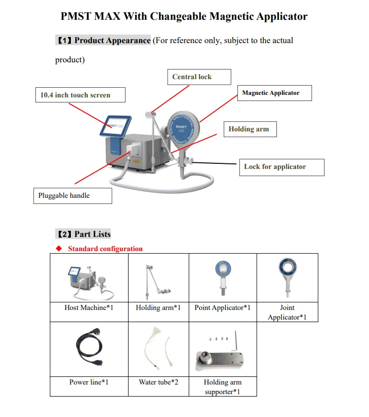 New Arrival Body PEMF Therapy Machine Extracorporeal Magneto Therapy pmst Magnetic Therapy Equipment