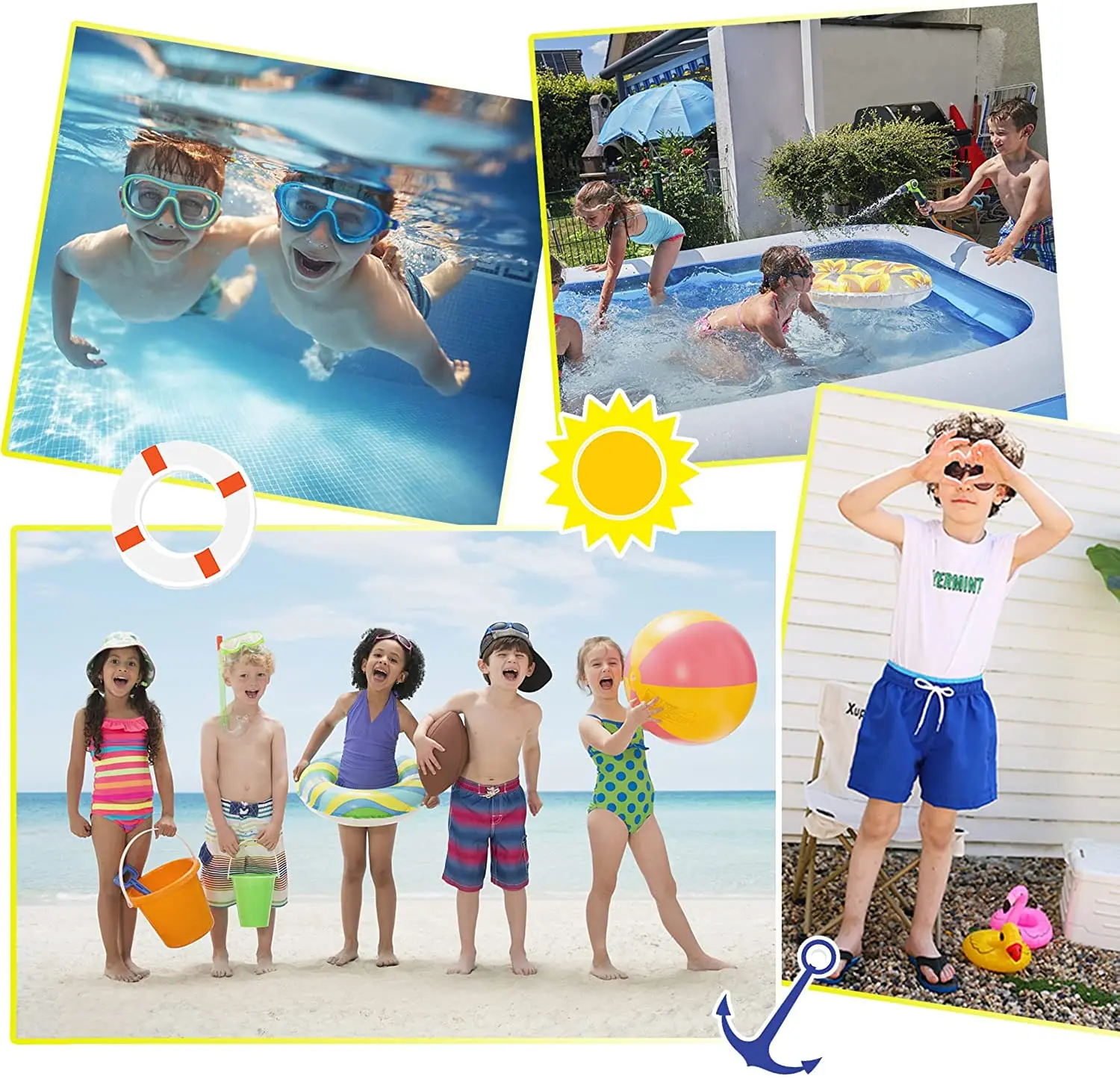 Toddler Boy Swim Shorts Custom 100% Polyester Swim Trunks Boy Swimwear Bathing Suit