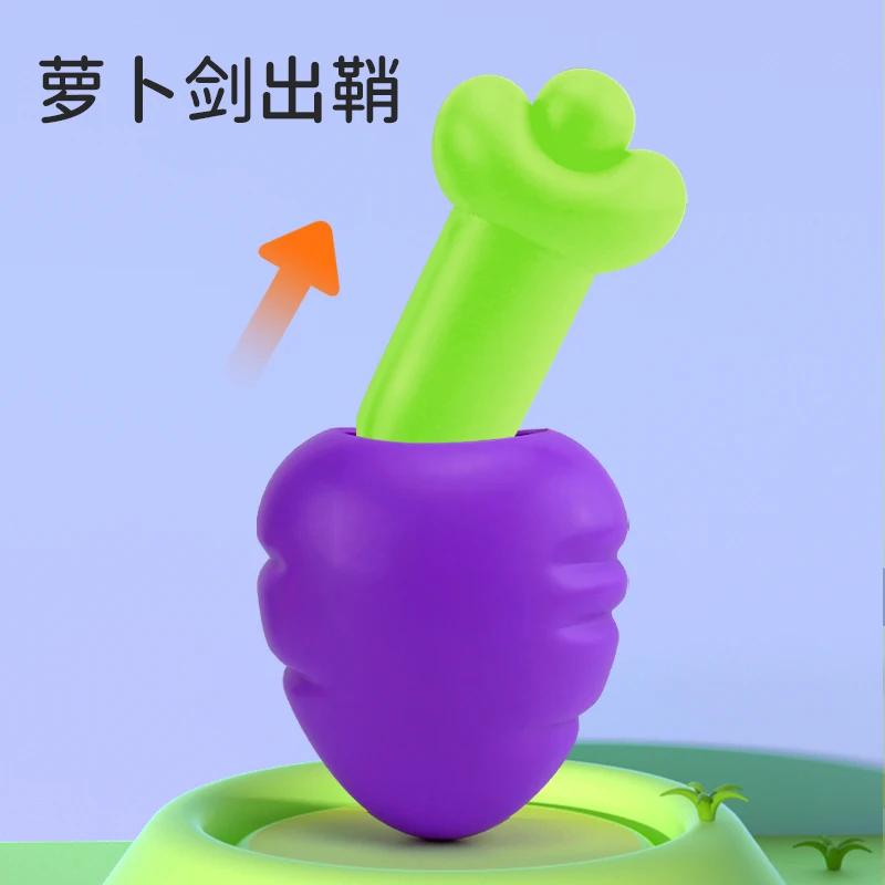 Tiktok hot Simulated telescopic radish sword shape decompression creative toy popular on the internet anti-stress