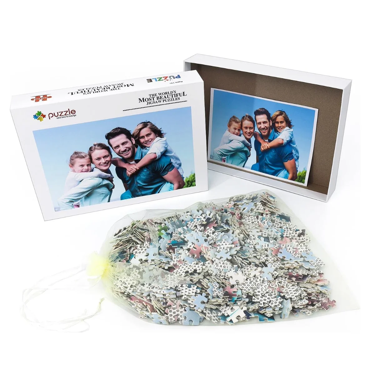 Dropshipping Create Your Own Cardboard Photo Puzzle Personalized Custom Photo Paper Jigsaw Puzzle for Holiday Birthday Gift