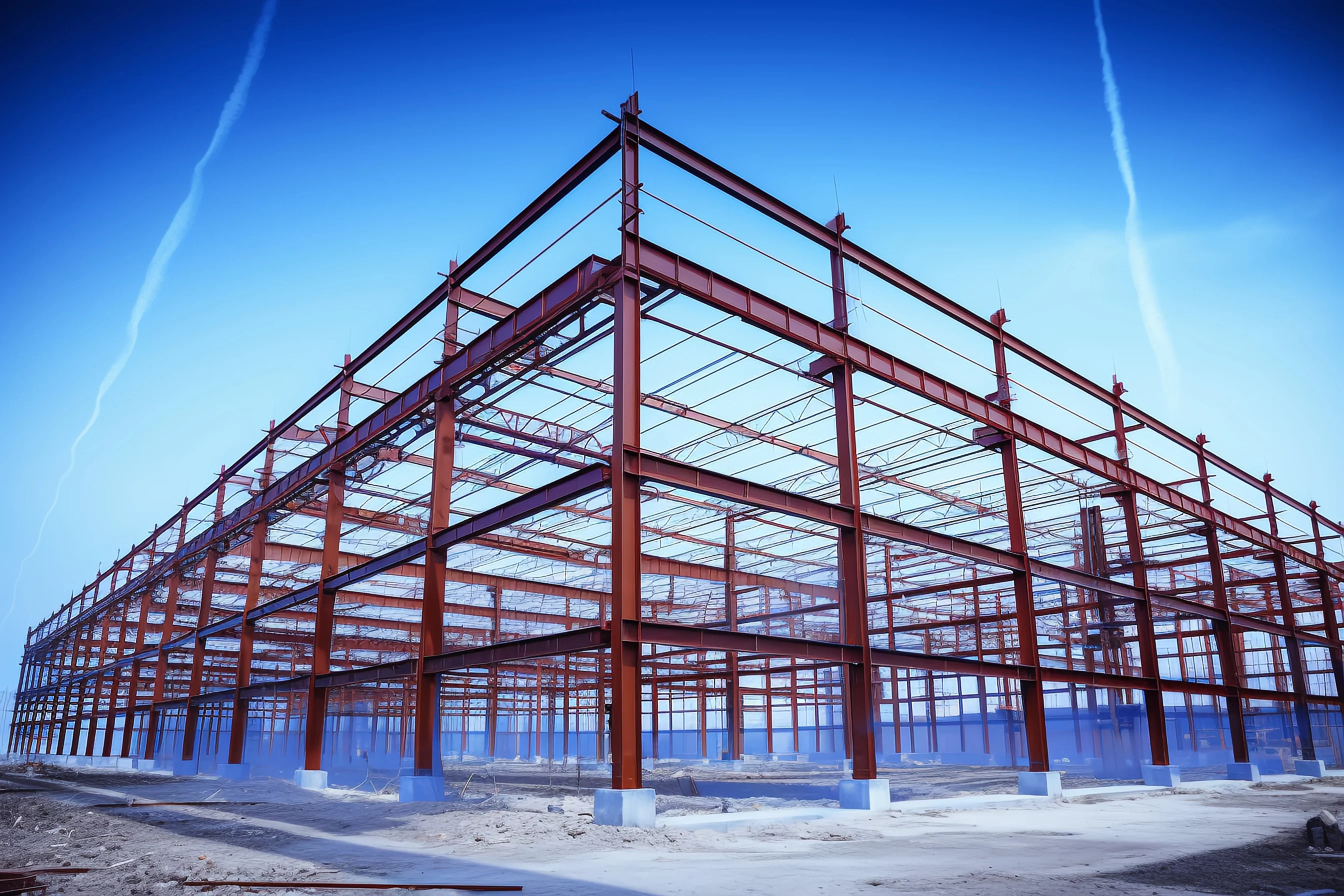 Large Span Prefabricated Industry Steel Structure Warehouse Logistics from Qingdao China