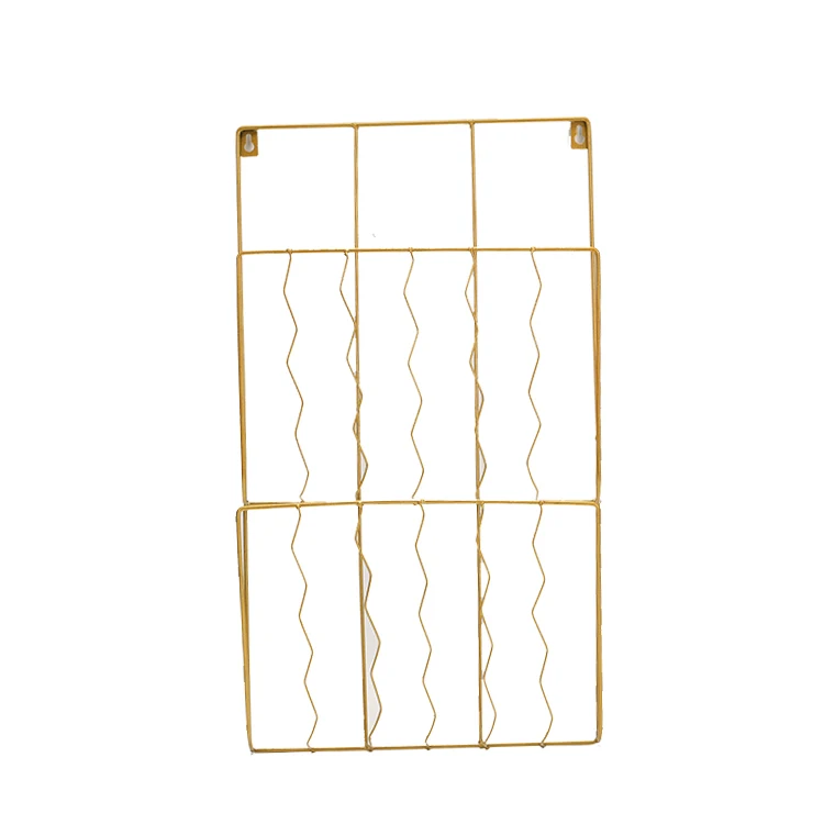 Hot selling wire storage basket portable rack for library books and newspapers