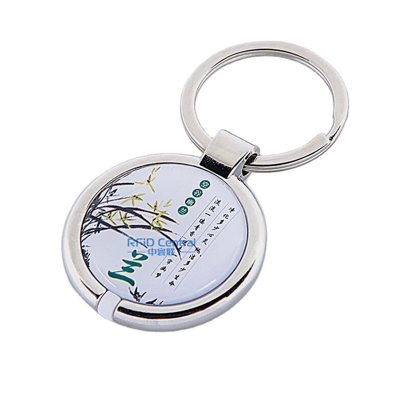 nfc dog tag qr code rfid pet tracking tag electron anti metal rfid epoxy tag metal keychain rfid