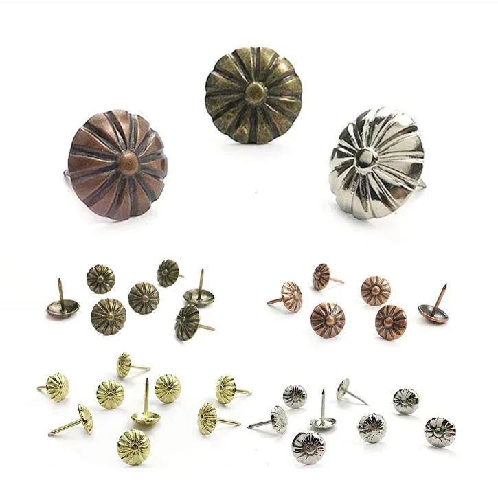High Quality 16x20mm Furniture Chair nail Upholstery Brass Sofa Nails Tacks Nail Pins Furniture ACCESSORY