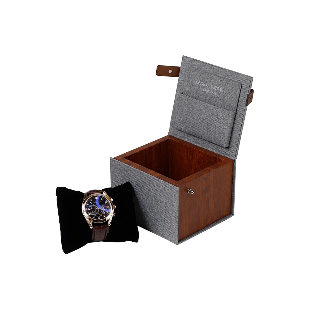 Высококачественная оптовая продажа изготовленная на заказ деревянная коробка для часов ручной работы с