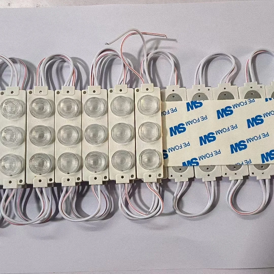 Dc 12V/24V SMD3030 Side Light 3leds 3w Led Module Led Edge Lit 7520 Ip65 Advertising Light Module