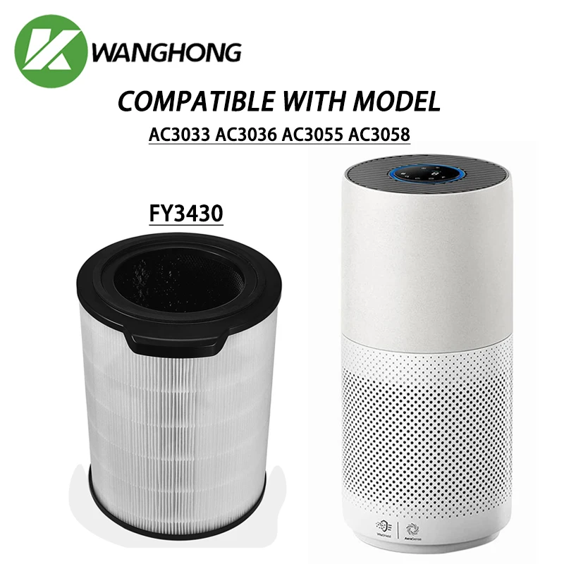 Replacement FY3430 HEPA and Activated Carbon Composite Filter For Philips Air Purifier AC3036 AC3033 AC3055 AC3058