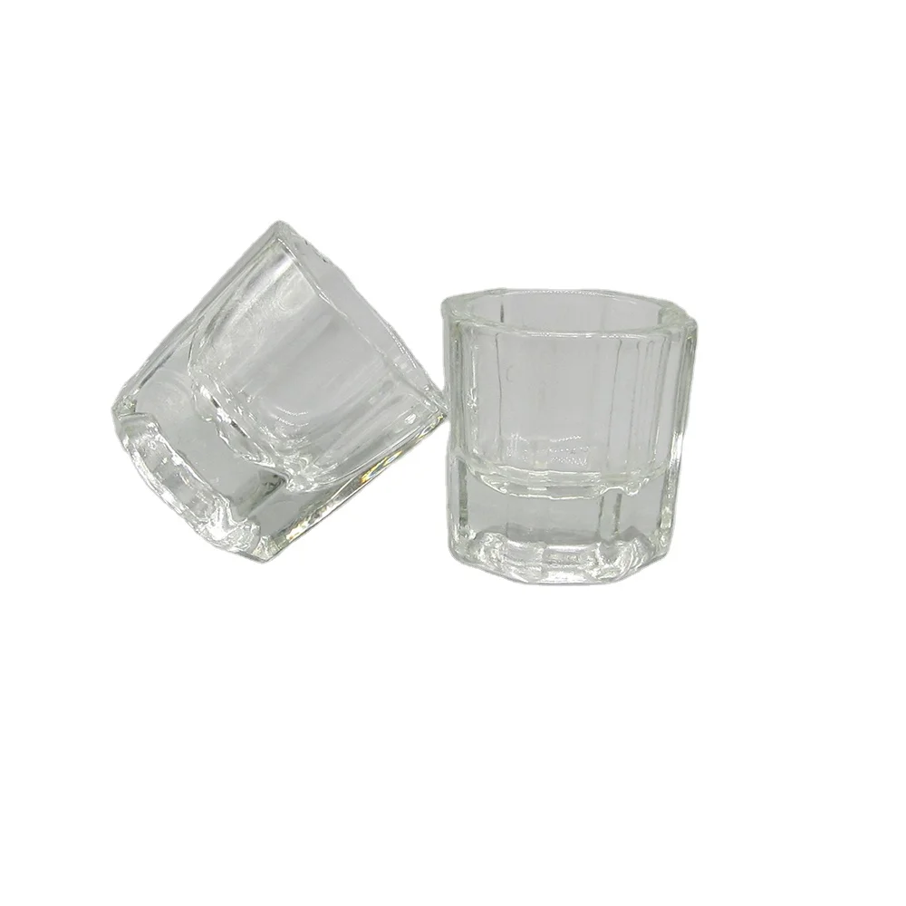 Wholesale Glass Clear Crystal Liquid Cup for Cosmetic Nail Care Tools