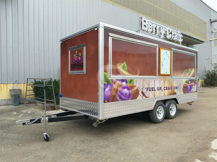 Australian Standard Food Trailer Kitchen For Sale Fully Catering Equipped Catering  Pizza Restaurant Kitchen Outdoor Street