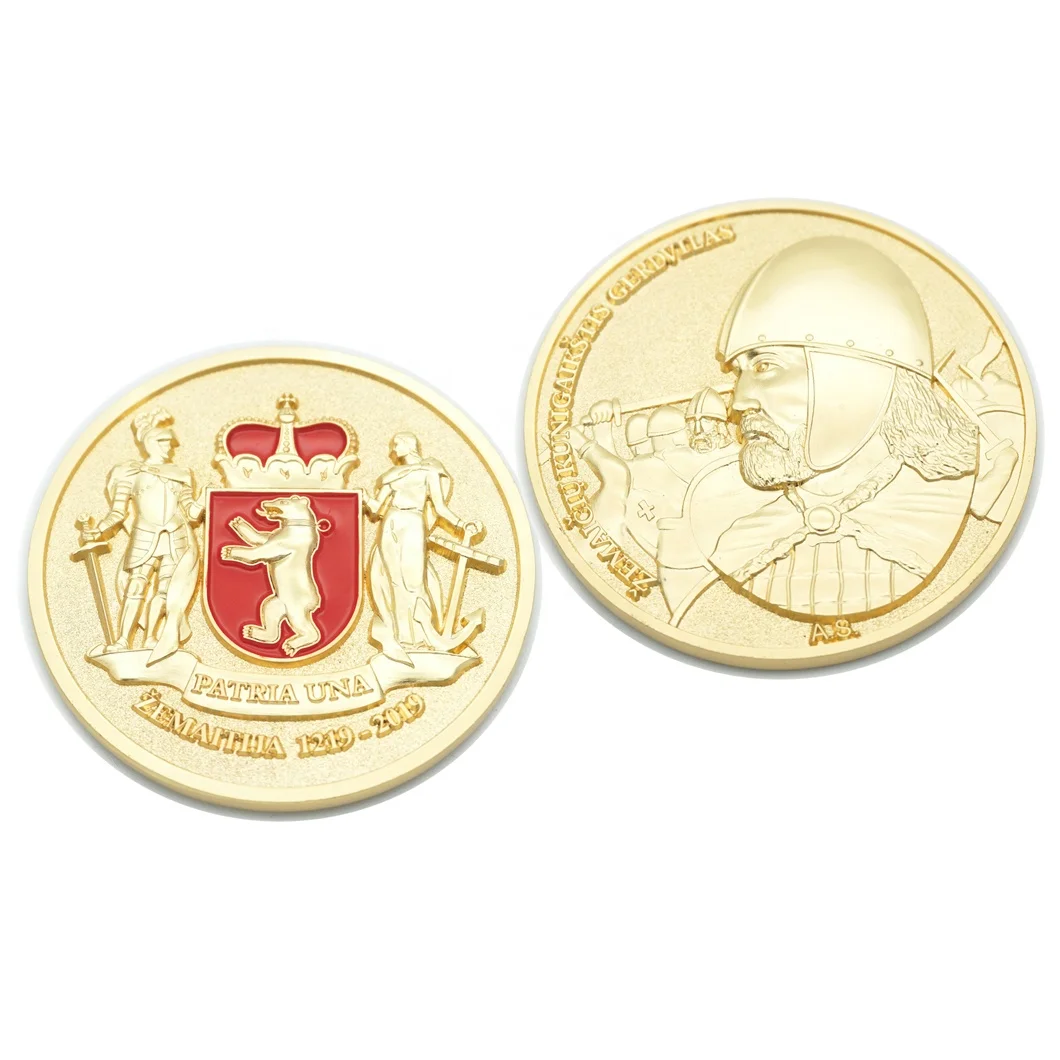 Manufacturer Maker No Minimum commemorative Custom Metal ancient greek Souvenir Gold navy 3D Challenge Coin with Logo