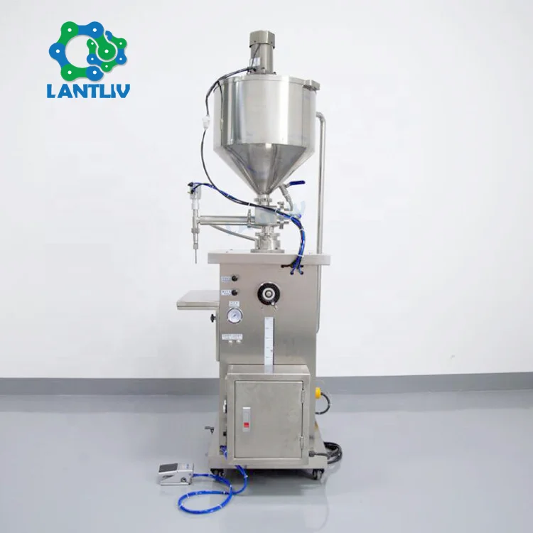 Semi Automatic Thick Cream Gel Wax Keep Heat Hot Filler 50ml Pneumatic Constant Temperature Ointment Filling Machine for Sale