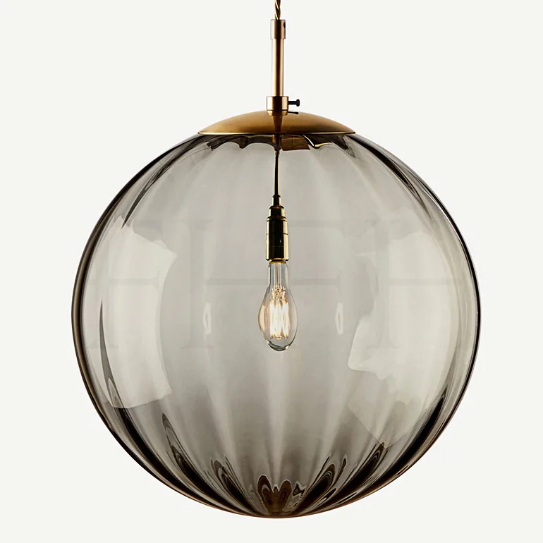 Modern Water Pattern Glass Chandelier Pendant Light For Restaurant Bed Room Cafe Bar