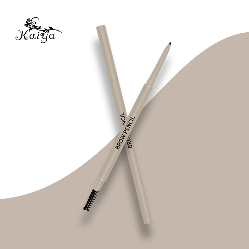 Hot sale makeup eye brow ultra fine pen long lasting natural creamy skinny slim private label custom eyebrow pencil